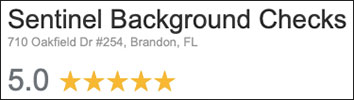 Sentinel Background Checks Google Review Icon with link